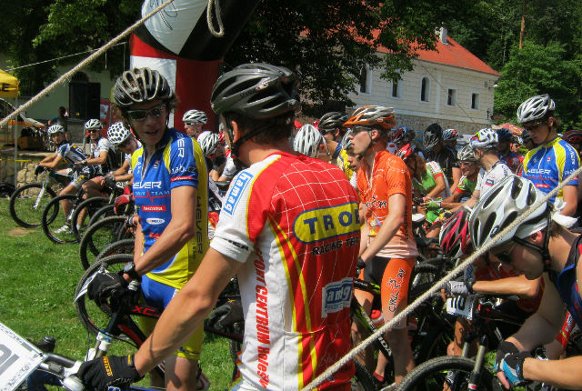 Před Davidem Radek Šíbl, pozdější celkový vítěz.